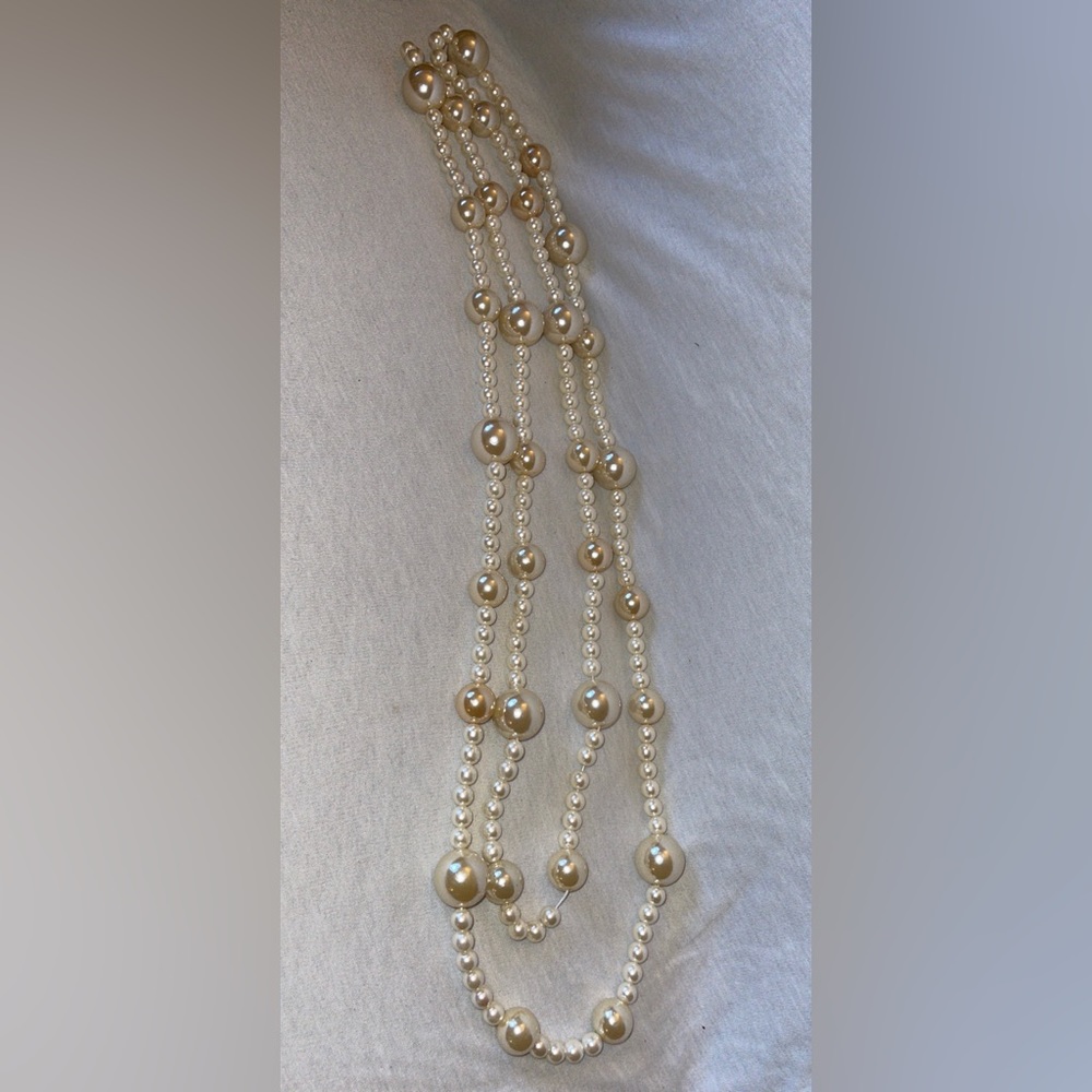 Full Long Pearl Necklace